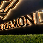 Custom Backlit Channel Letters Panel 3D Metal Halo Lit Logo Sign Indoor Outdoor Business Store Front Wall Signage
