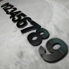 Custom 3D Metal Letters Signs | Black Mirror Stainless Steel |3D Business Logo Sign for Office & Lobby