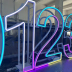 Custom Foldable Light Up Numbers with RGB LED Lighting