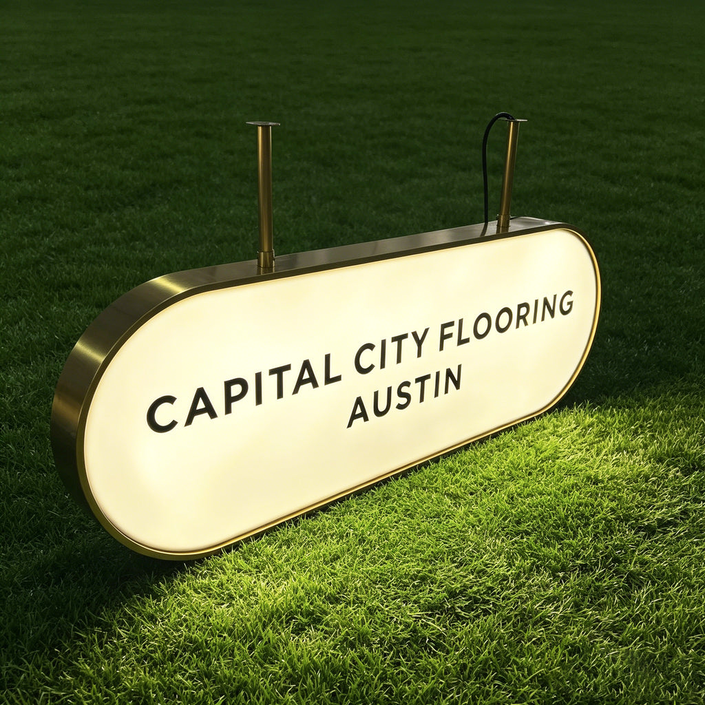 Custom Front Lit Light Box Sign |Hanging LED Wall Decor Sign|Outdoor LED Business Sign