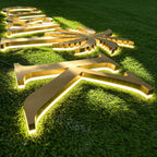 Custom LED Backlit Metal Logo Sign|Illuminated Company Logo Sign|Illuminated Stainless steel Channel letters