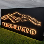 Custom Backlit Channel Letters Panel 3D Metal Halo Lit Logo Sign Indoor Outdoor Business Store Front Wall Signage