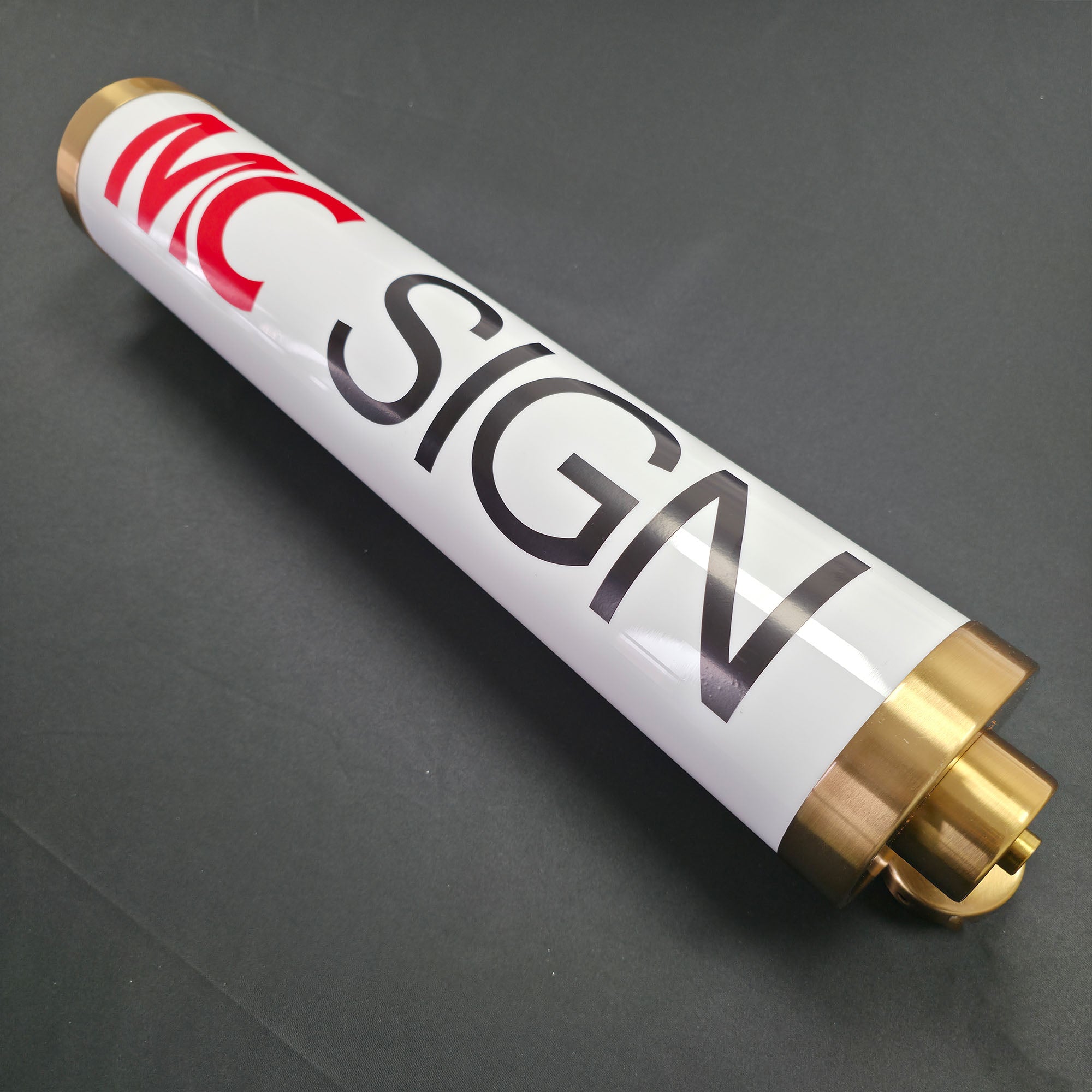 Custom Cylindrical Light Box| Round Tube LED Sign|3D Acrylic Wall Light Box | Sign Cabinet