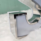 Custom Trim Cap Channel Letters Mirror Polished Stainless Steel Channel Letters LED Storefront & Commercial Signage