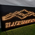 Custom Backlit Channel Letters Panel 3D Metal Halo Lit Logo Sign Indoor Outdoor Business Store Front Wall Signage