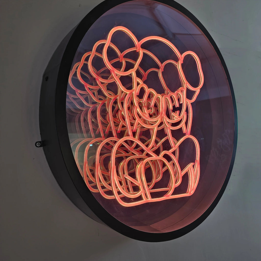 Infinity Mirror Light Box | Custom LED Neon Sign for Home & Business Decor