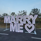 MARRY ME RGB Neon Marquee Letters | Proposal & Wedding Event Decor