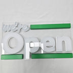 Custom Dual-Lit Acrylic Letters | LED Storefront Open Business Sign