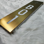 Custom LED Illuminated Room Number Sign  Wall Mounted Light Box for Hotel