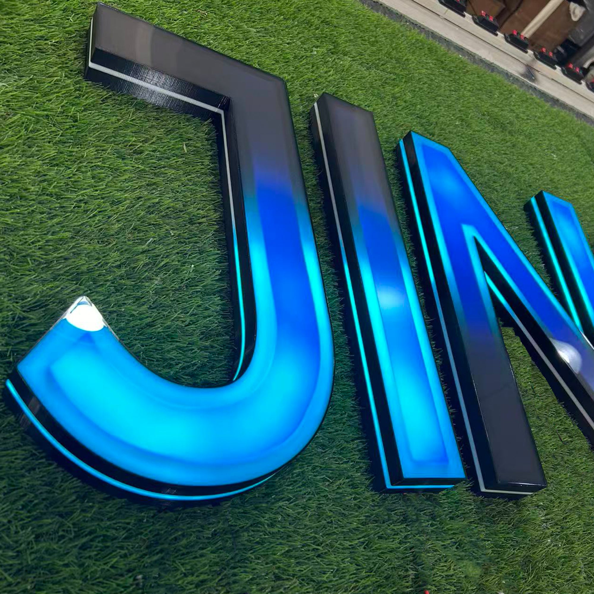Custom RGB Channel Letters | Color Changing LED Business Sign
