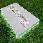 Custom Backlit House Number Sign | Modern LED Address Plaque