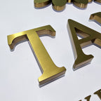 Custom Back-Lit Channel Letters | Brushed, Mirror & Painted Stainless Steel | Indoor & Outdoor LED Signs