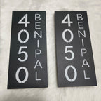 Custom Waterproof LED Backlit House Number Sign, Modern Aluminum Outdoor Home Address Plaque