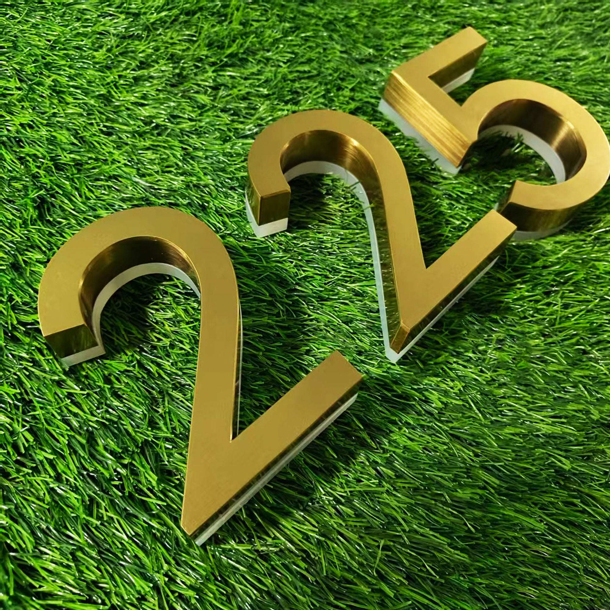 Custom Back-lit channel  Letters  LED House Numbers Illuminated Business Signs