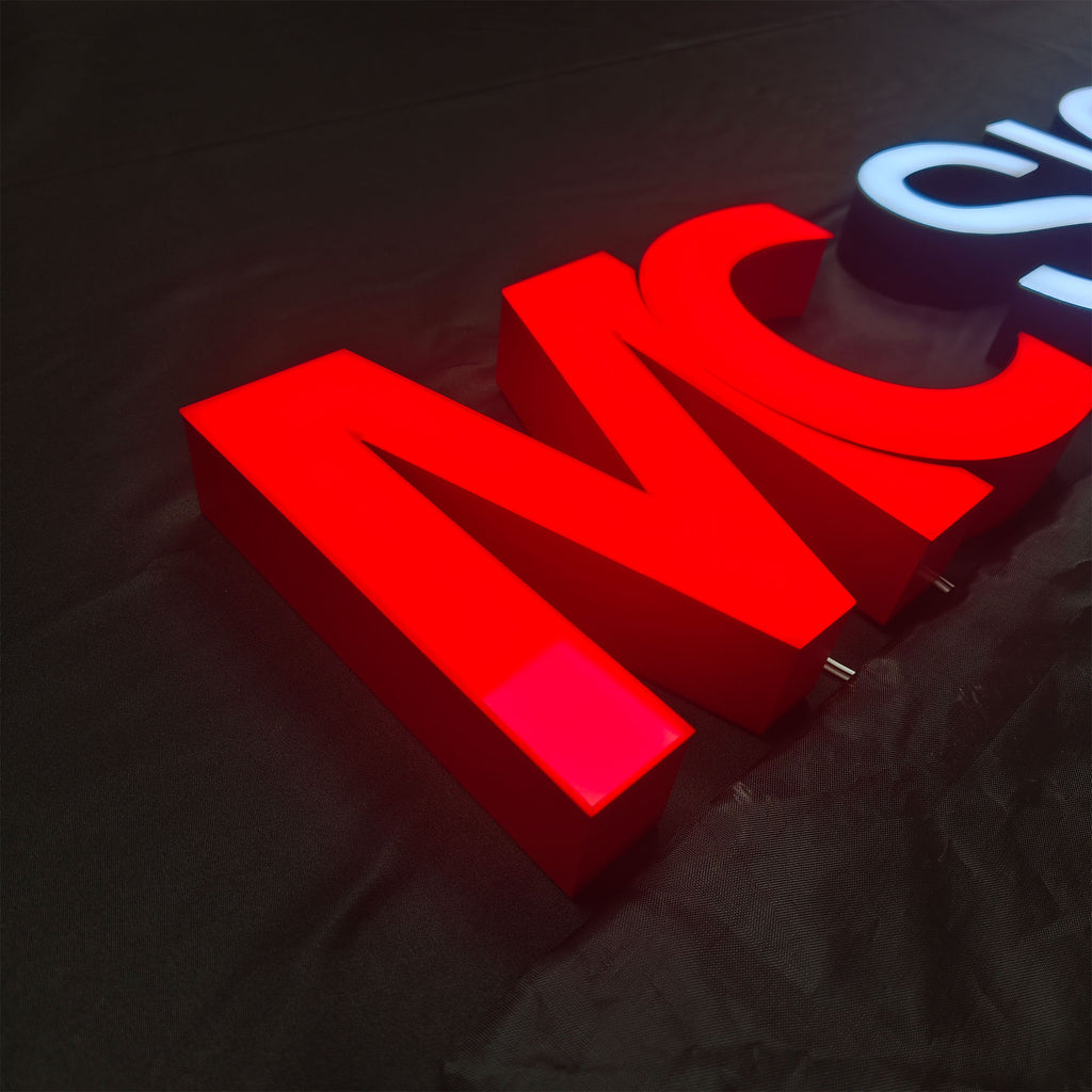 Custom Trimless Channel Letters | LED Storefront Signs for Business Branding