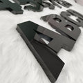 Custom 3D Metal Letters Signs | Black Mirror Stainless Steel |3D Business Logo Sign for Office & Lobby