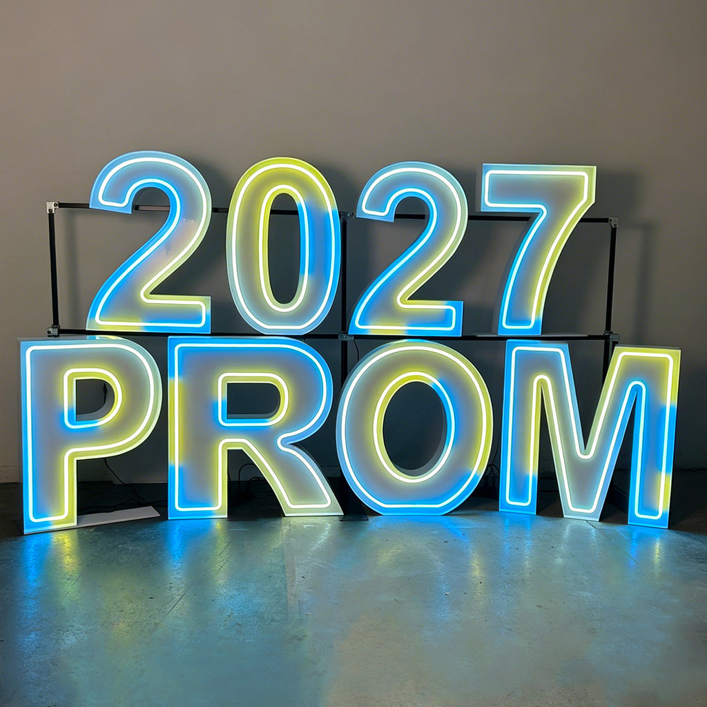 RGB LED Neon Marquee Letters| Anniversary Event Decorations