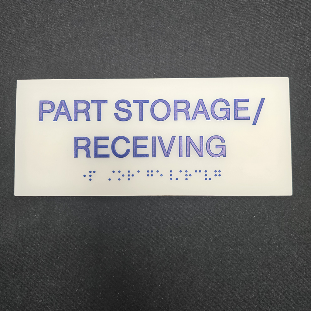 Custom Acrylic Braille Signs ADA Compliant Signage Commercial Office Door Sign