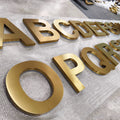Custom Backlit Channel Letters|Gold Brushed Finish A-Z|Storefront  Business Sign