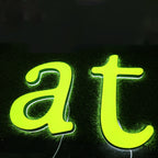 Custom Dual-lit Acrylic Letter| LED Business Letter for Interior & Exterior Signage