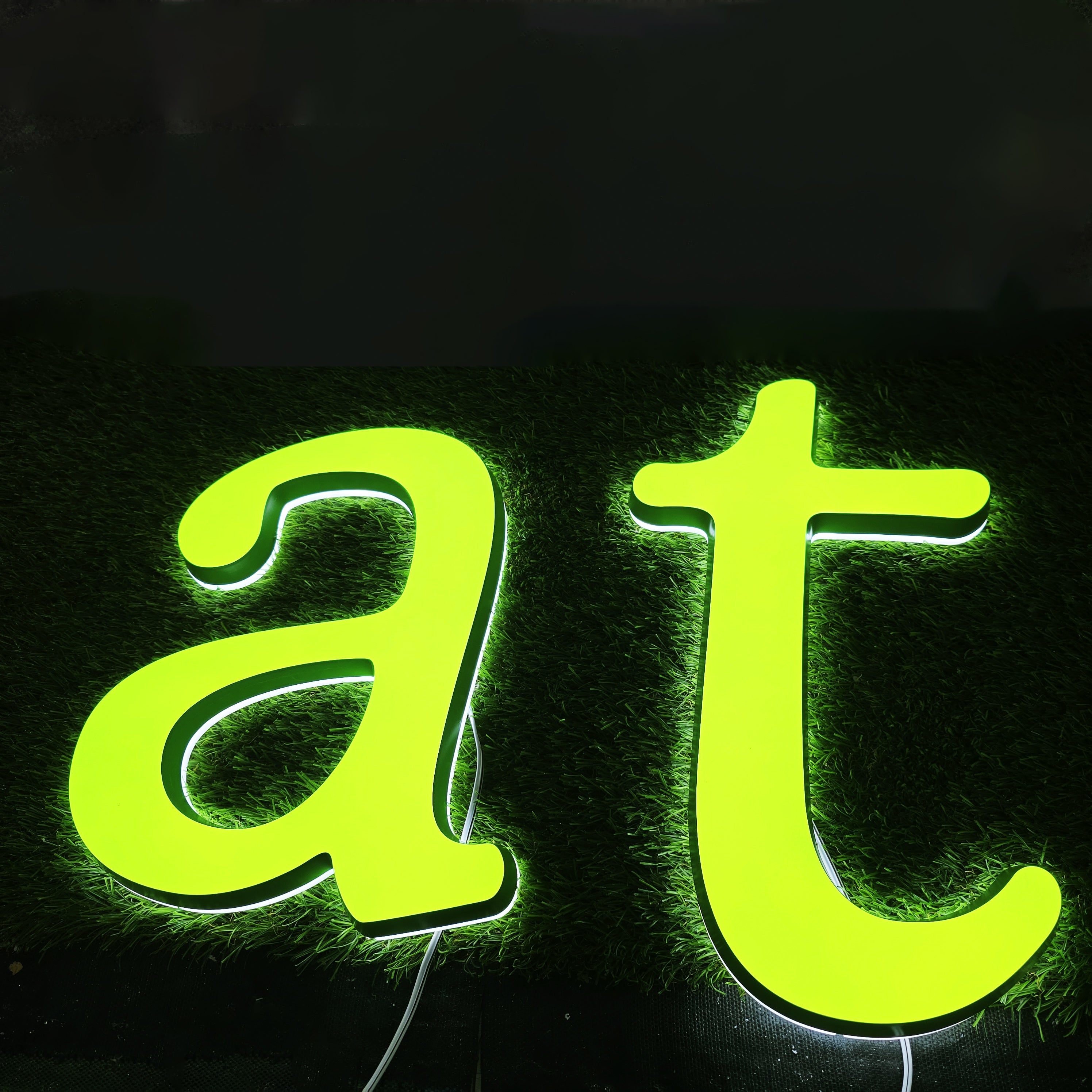 Custom Dual-lit Acrylic Letter| LED Business Letter for Interior & Exterior Signage