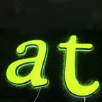 Custom Dual-lit Acrylic Letter| LED Business Letter for Interior & Exterior Signage