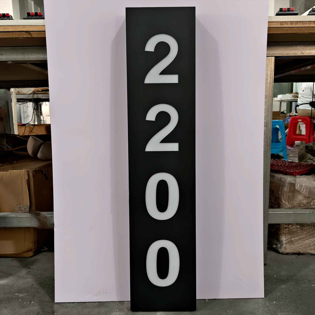 Custom  LED Address Sign|Illuminated House Numbers|Wall-mounted Light Box for Address