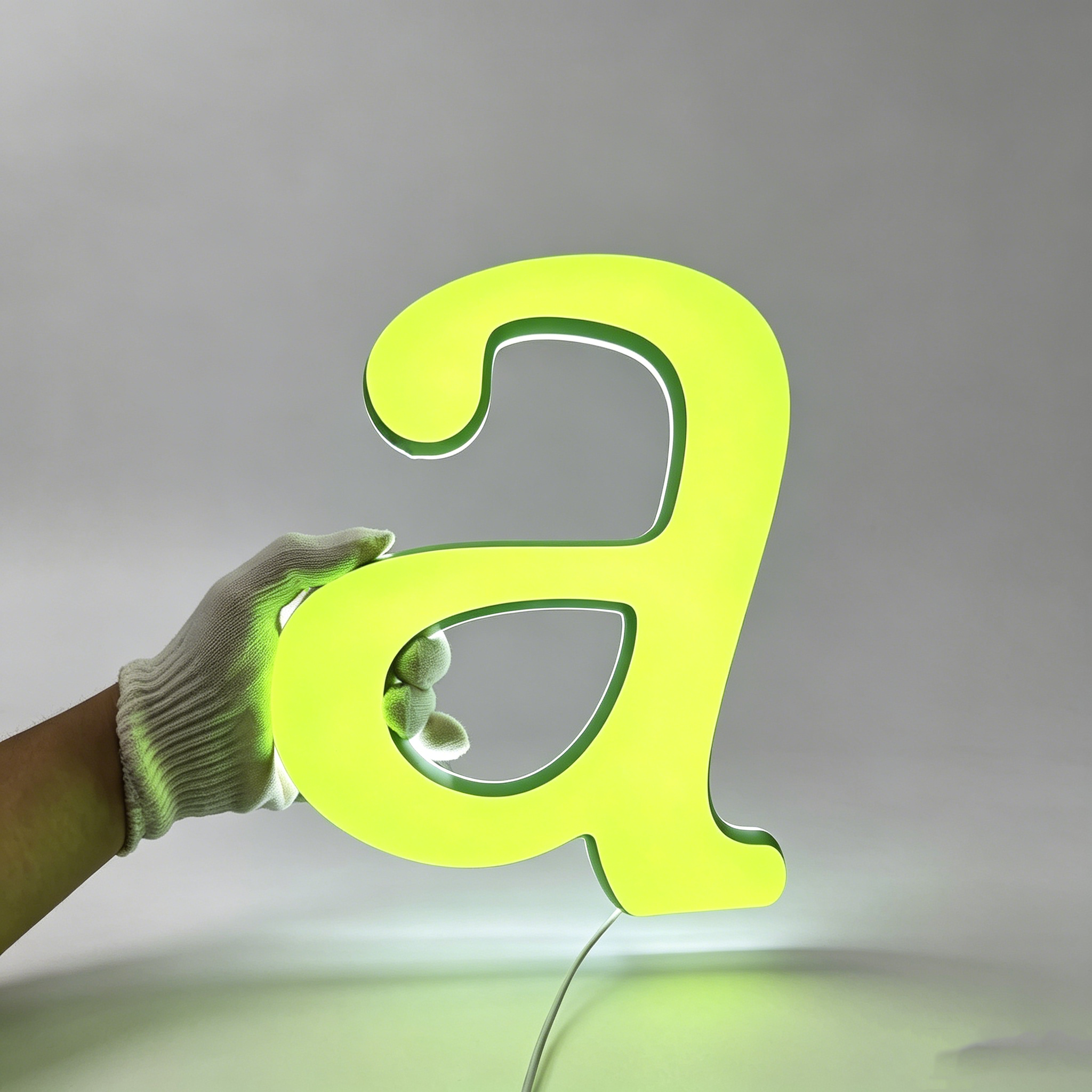 Custom Dual-lit Acrylic Letter| LED Business Letter for Interior & Exterior Signage