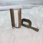 Custom Brushed Metal Cut Letters | 3D Solid Stainless Steel Business Wall Sign