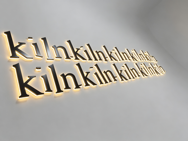 Custom Backlit Channel Letters Sign, Brushed Black Stainless Steel 3D Illuminated Business Logo Wall Sign for Storefront Office Interior Wall Decor