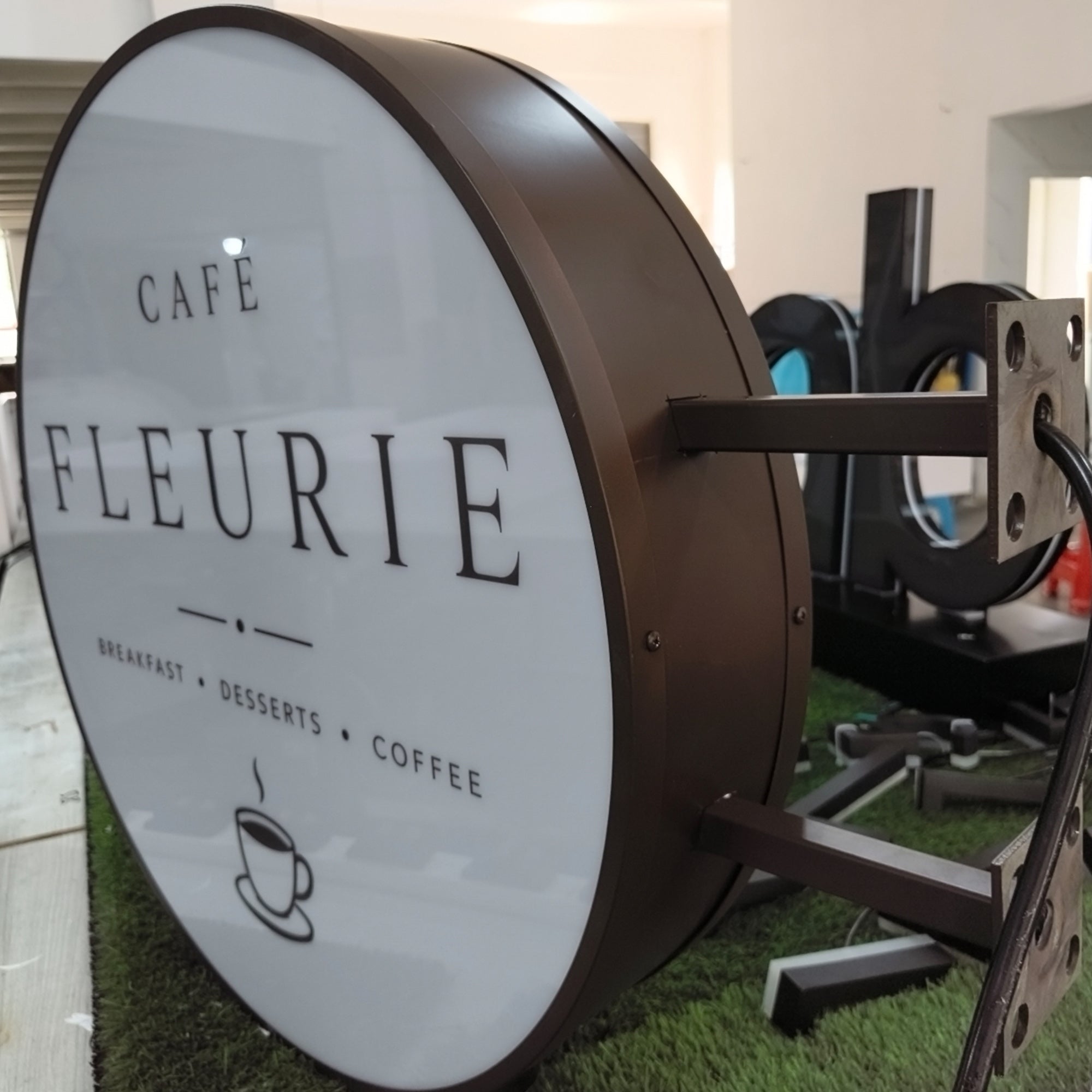 Custom Double-Sided Blade LED Light Box | Outdoor Storefront Projecting Sign