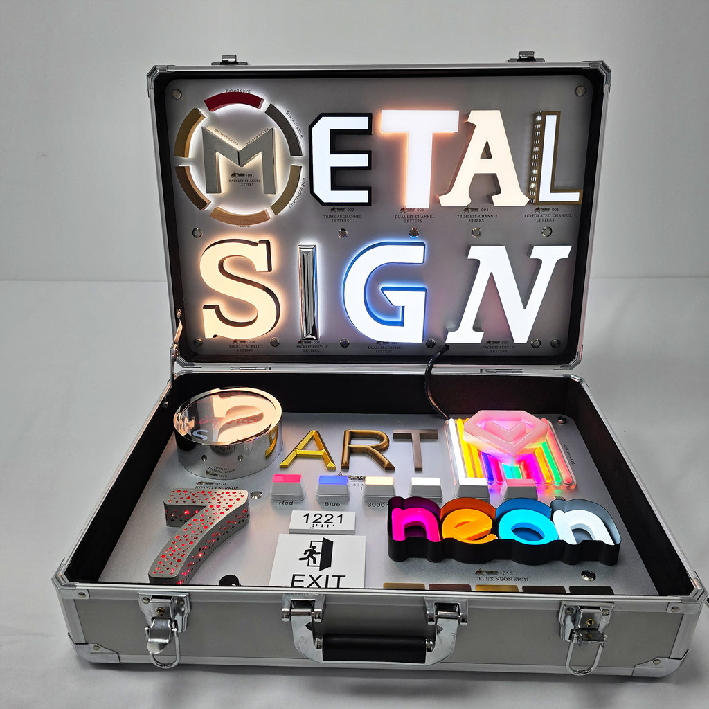 Portable LED Sign Sample Kit for Channel Letters & Signage