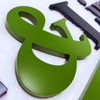 Custom Fabricated Metal Letter|Custom Non-Illuminated Reverse Channel Letters |Commercial  Storefront Sign