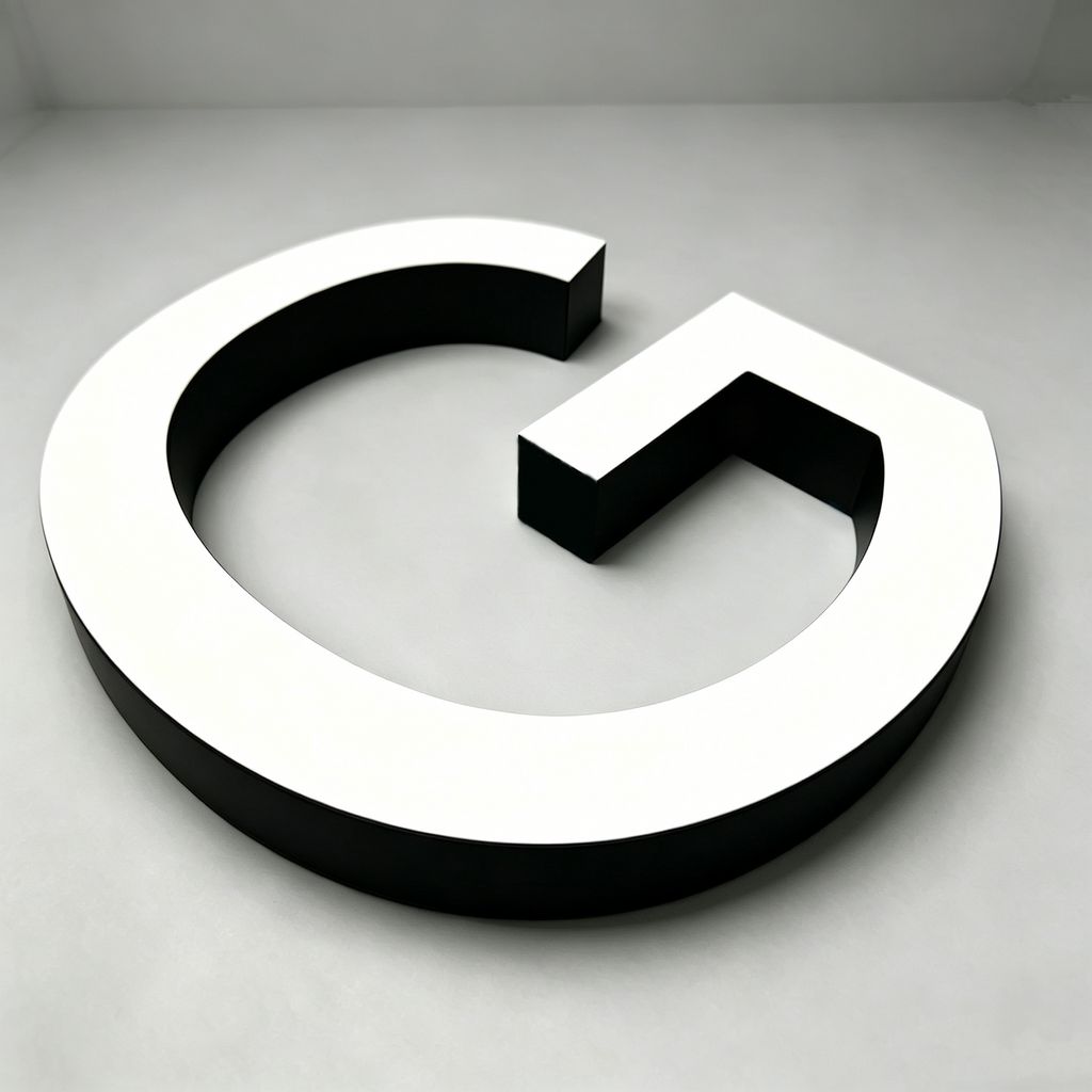 Custom Front-lit Acrylic Letters,Straight Edge，Business Storefront & Office Branding