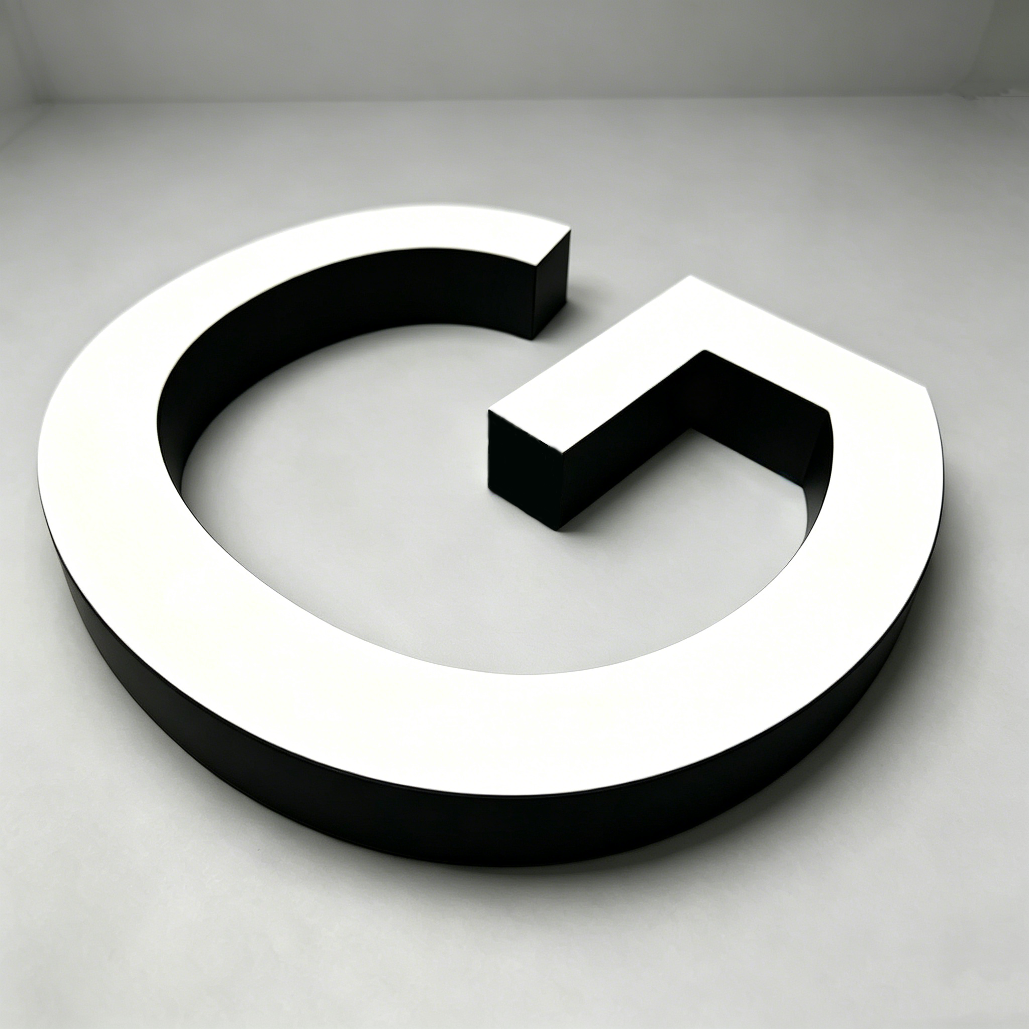 Custom Front-lit Acrylic Letters,Straight Edge，Business Storefront & Office Branding