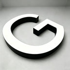 Custom Front-lit Acrylic Letters,Straight Edge，Business Storefront & Office Branding