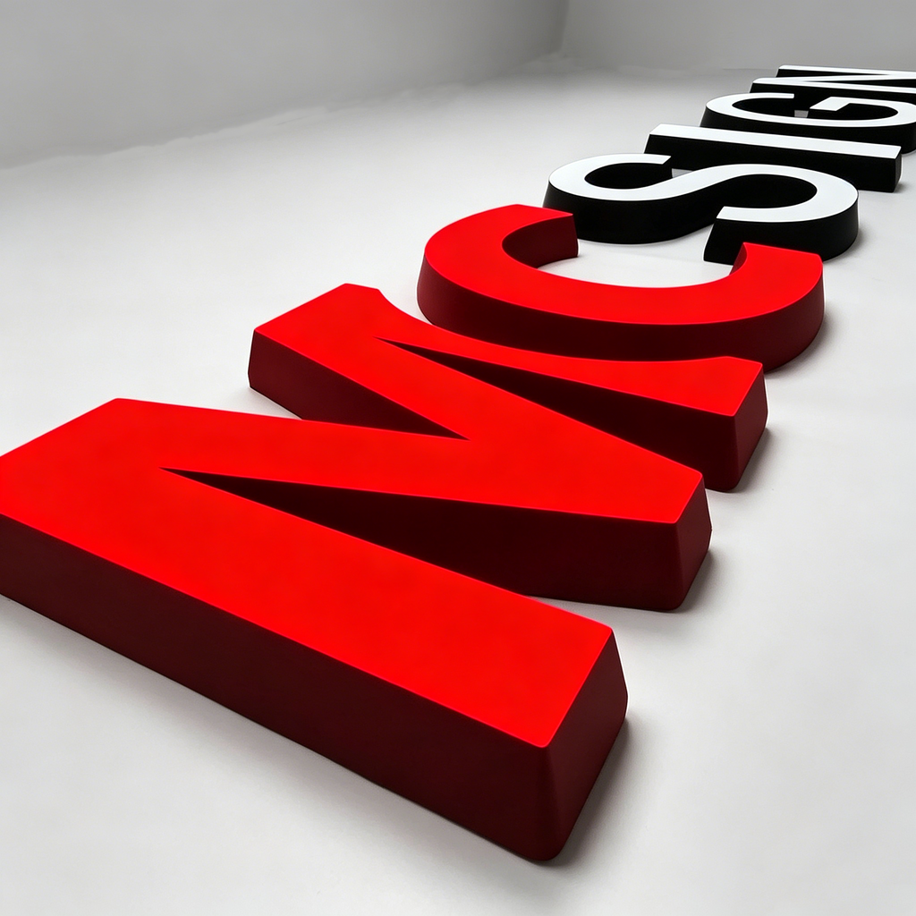 Custom Front-Lit Acrylic Letters| LED Illuminated Business Sign| Indoor & Outdoor Signage