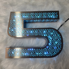 Custom RGB Perforated LED Channel Letters | 3D Color Changing Storefront Signs