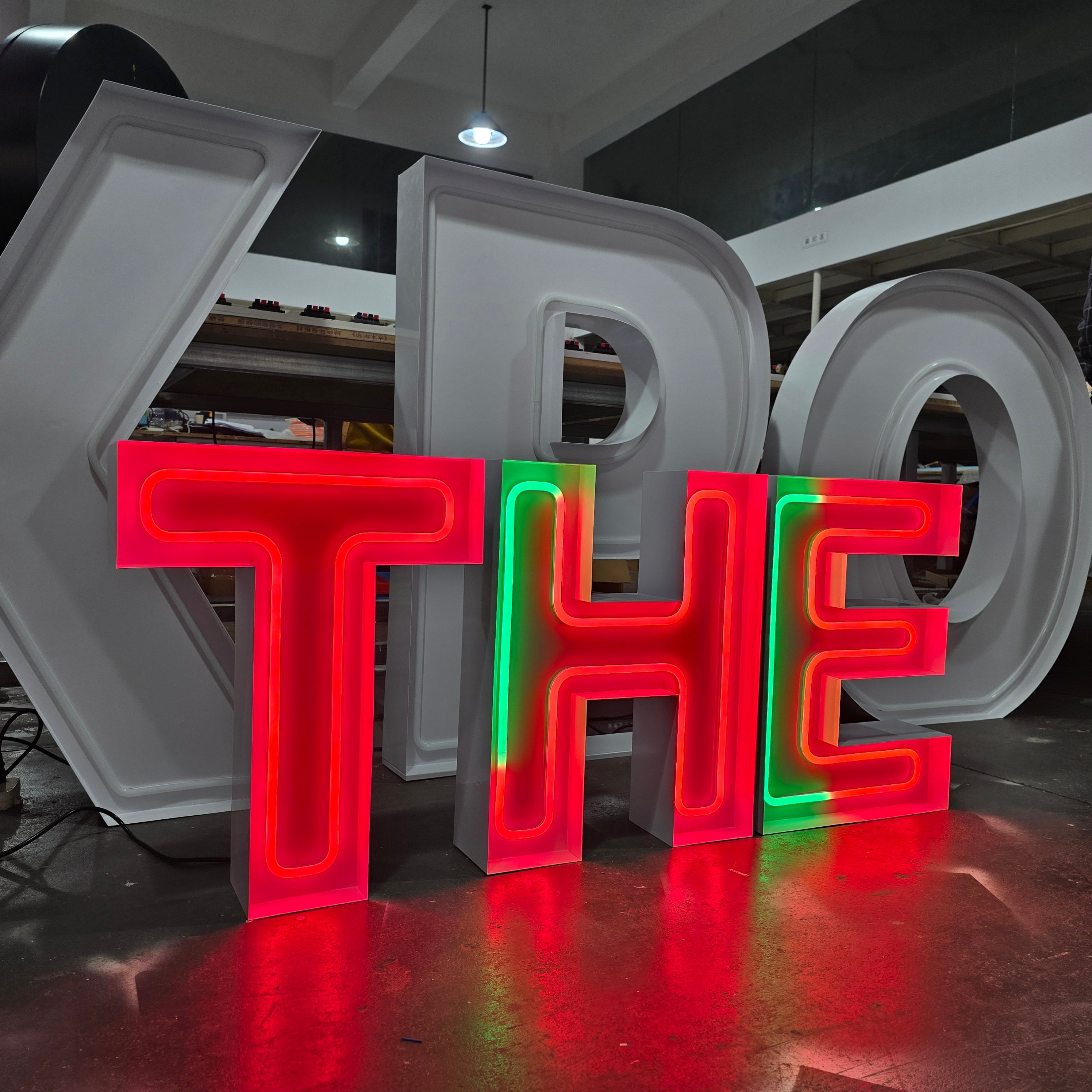 RGB LED Neon Marquee Letters for Events & Business Display