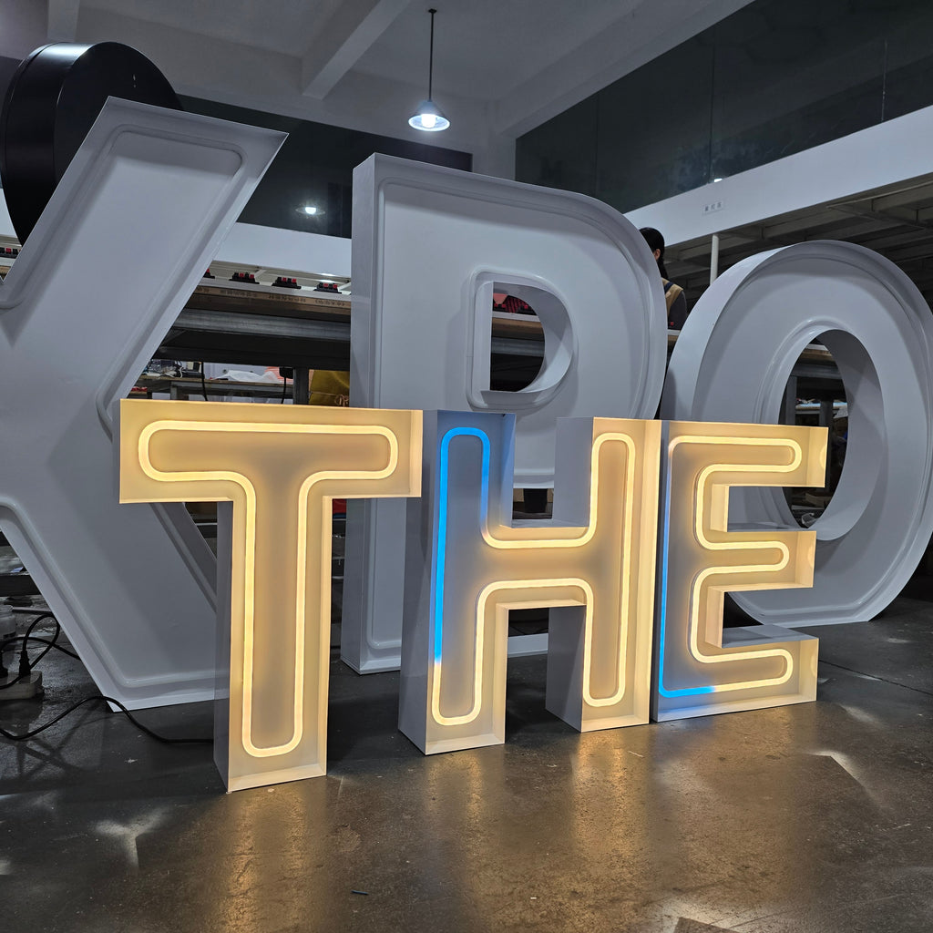 RGB LED Neon Marquee Letters for Events & Business Display