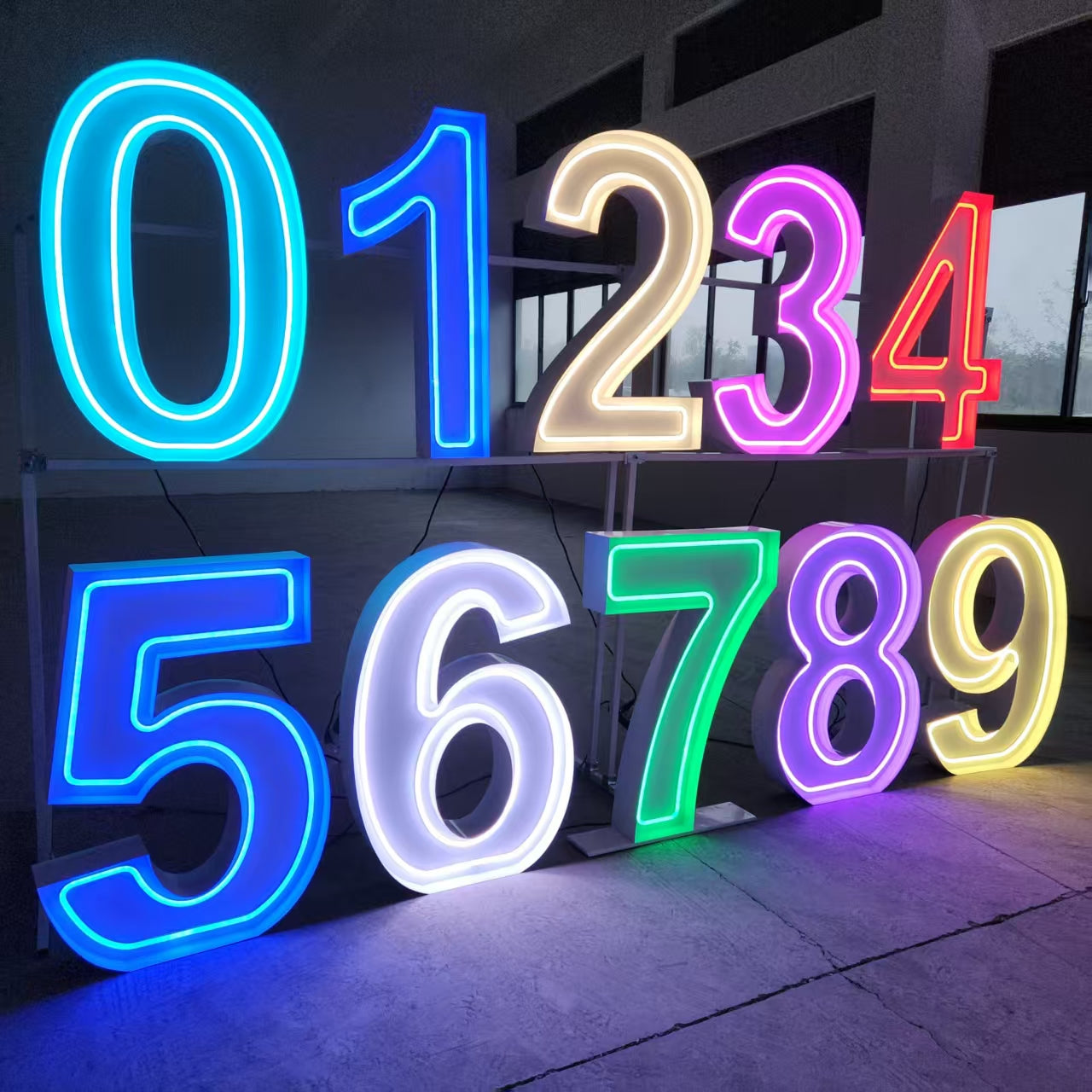 Custom RGB Neon Marquee Letters | Color Changing LED Event Letters