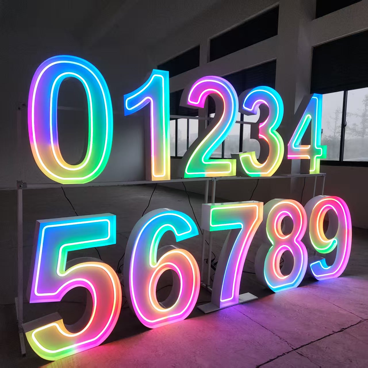 Custom RGB Neon Marquee Letters | Color Changing LED Event Letters