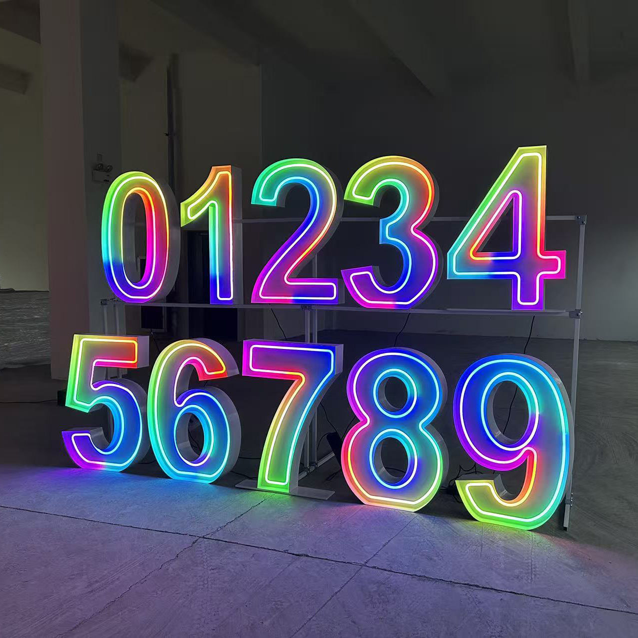 Custom RGB Neon Marquee Letters | Color Changing LED Event Letters