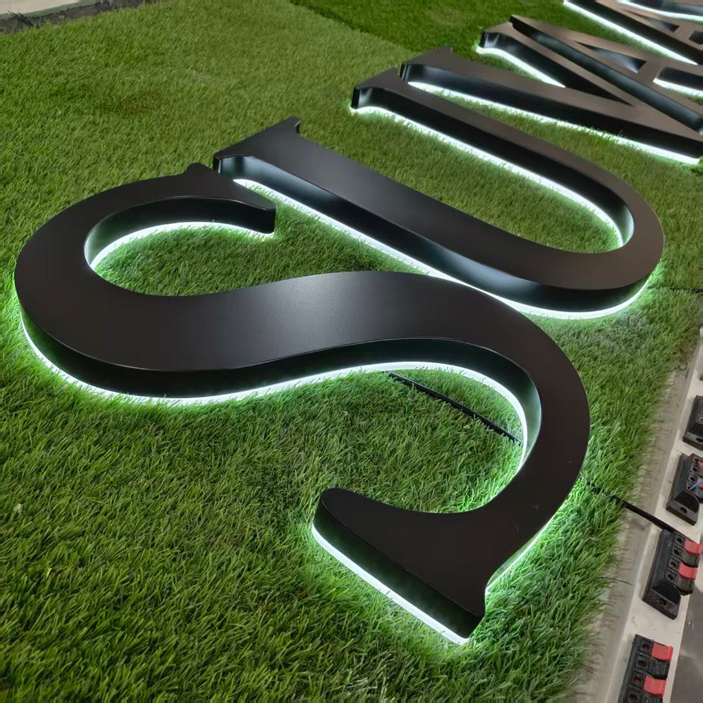 Custom Back Lit Metal Channel Letters | Backlit LED Storefront Sign