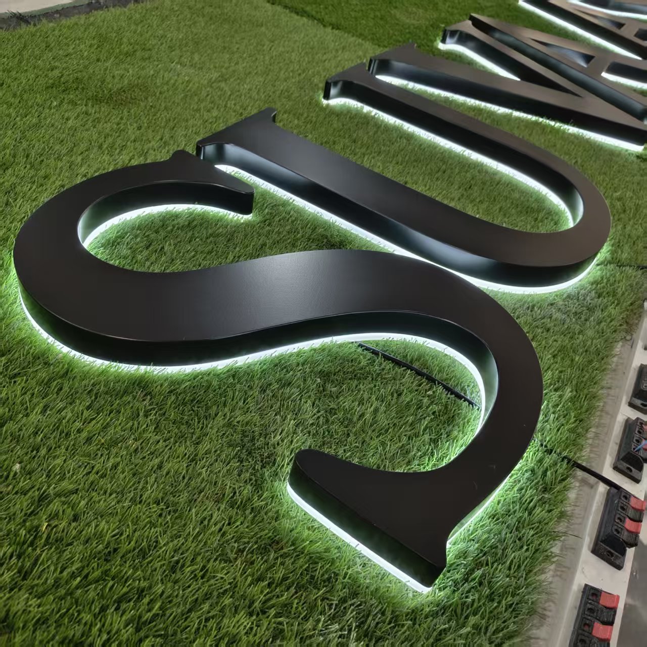 Custom Back Lit Metal Channel Letters | Backlit LED Storefront Sign
