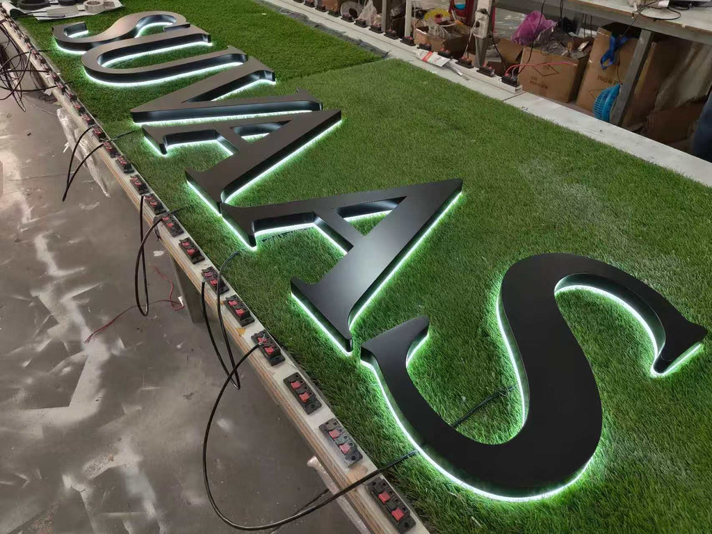 Custom Back Lit Metal Channel Letters | Backlit LED Storefront Sign
