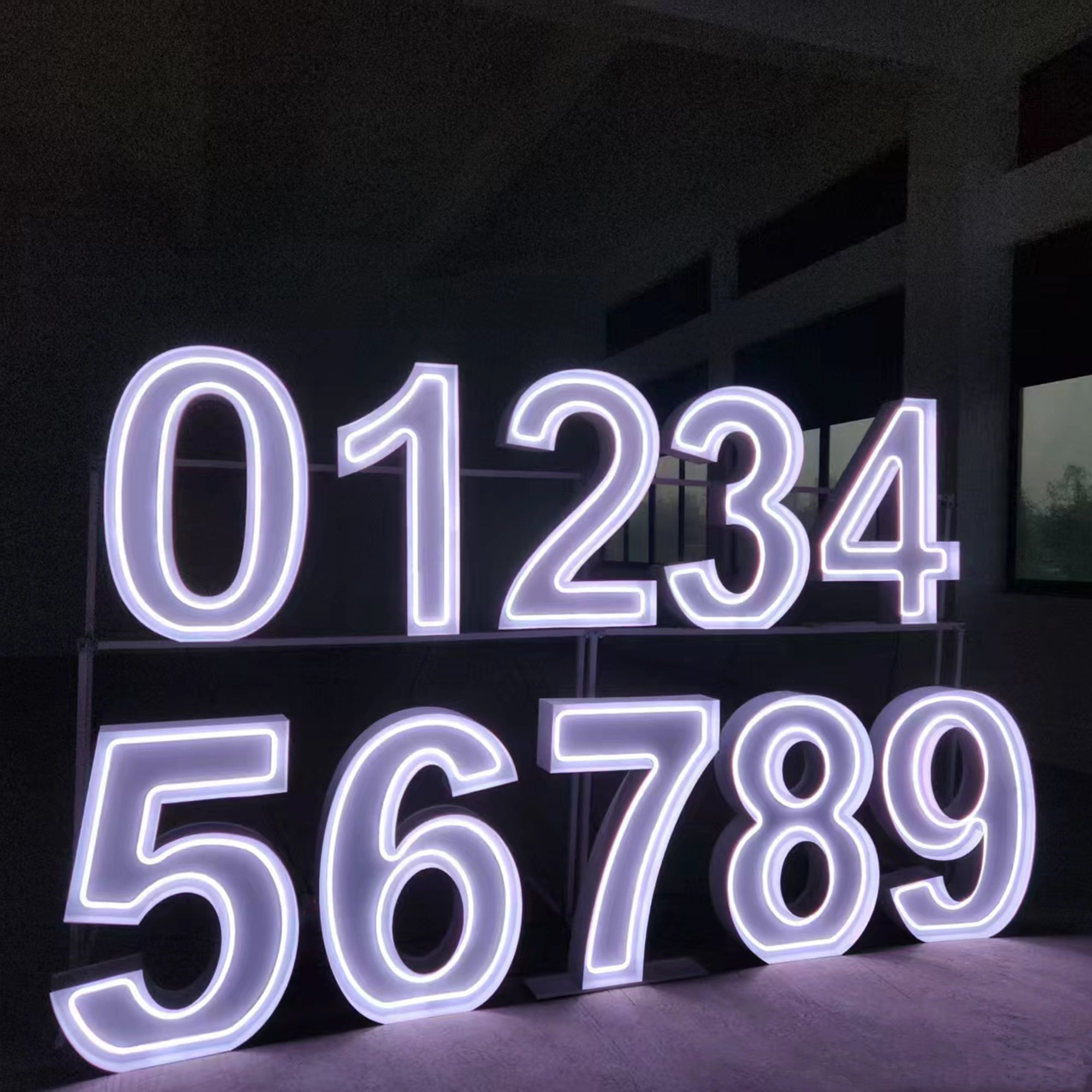 Custom RGB Neon Marquee Numbers for Birthdays, Weddings & Events
