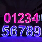 Custom RGB Neon Marquee Numbers for Birthdays, Weddings & Events