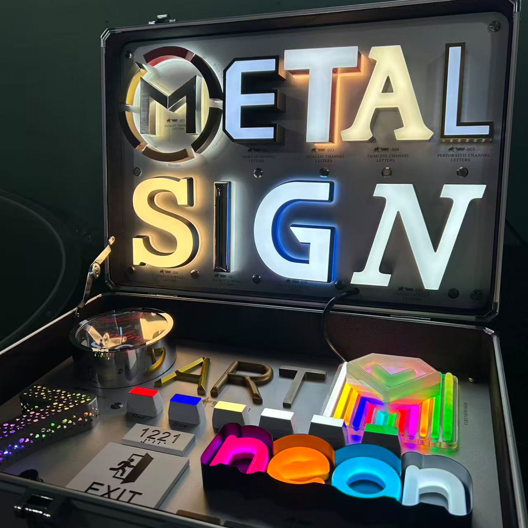 Portable LED Sign Sample Kit for Channel Letters & Signage