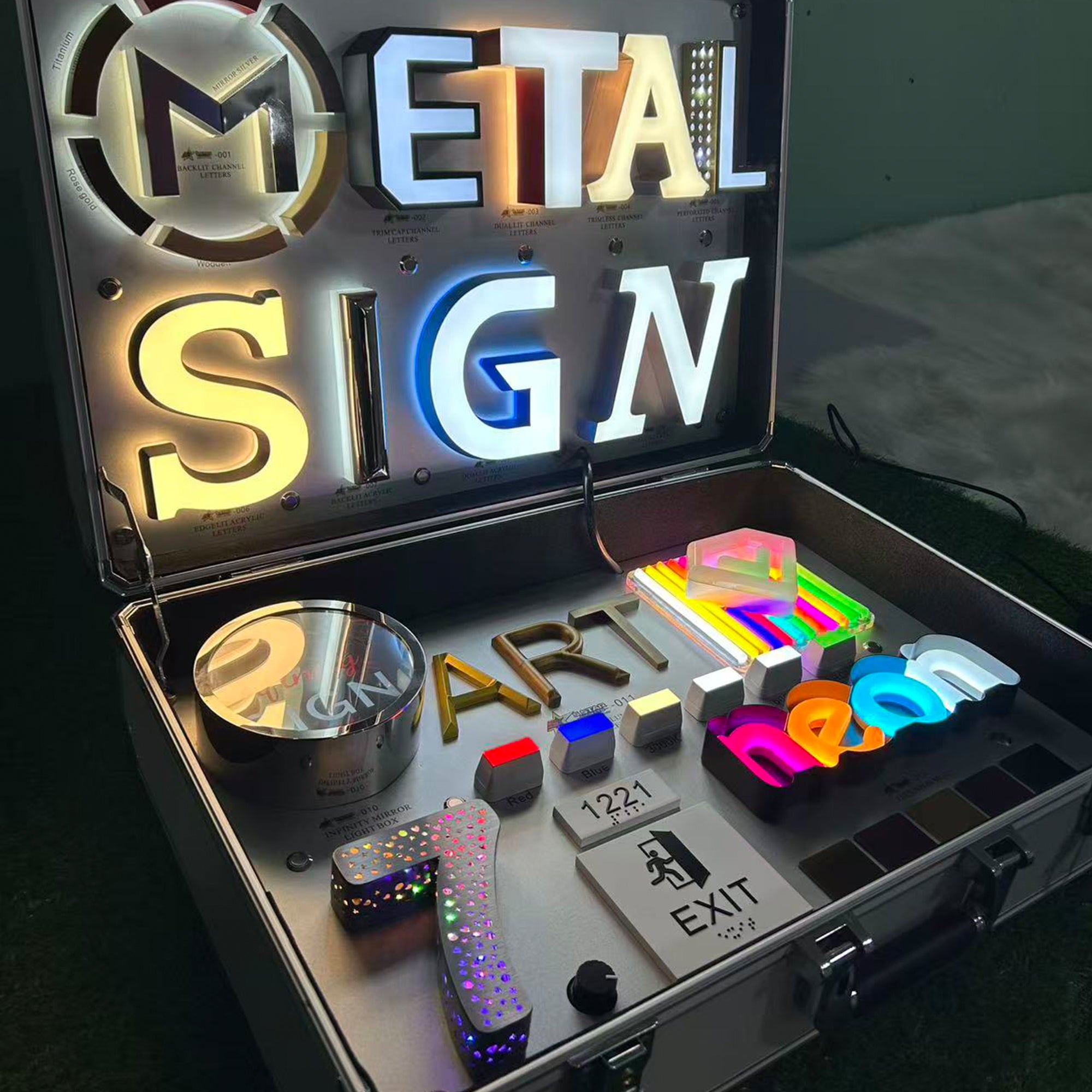 Portable LED Sign Sample Kit for Channel Letters & Signage